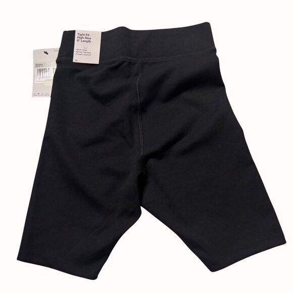 Nike Women's Tight Fit High Rise 8" Length Shorts SZ‎ XS Cotton/Polyester Black - Picture 2 of 8